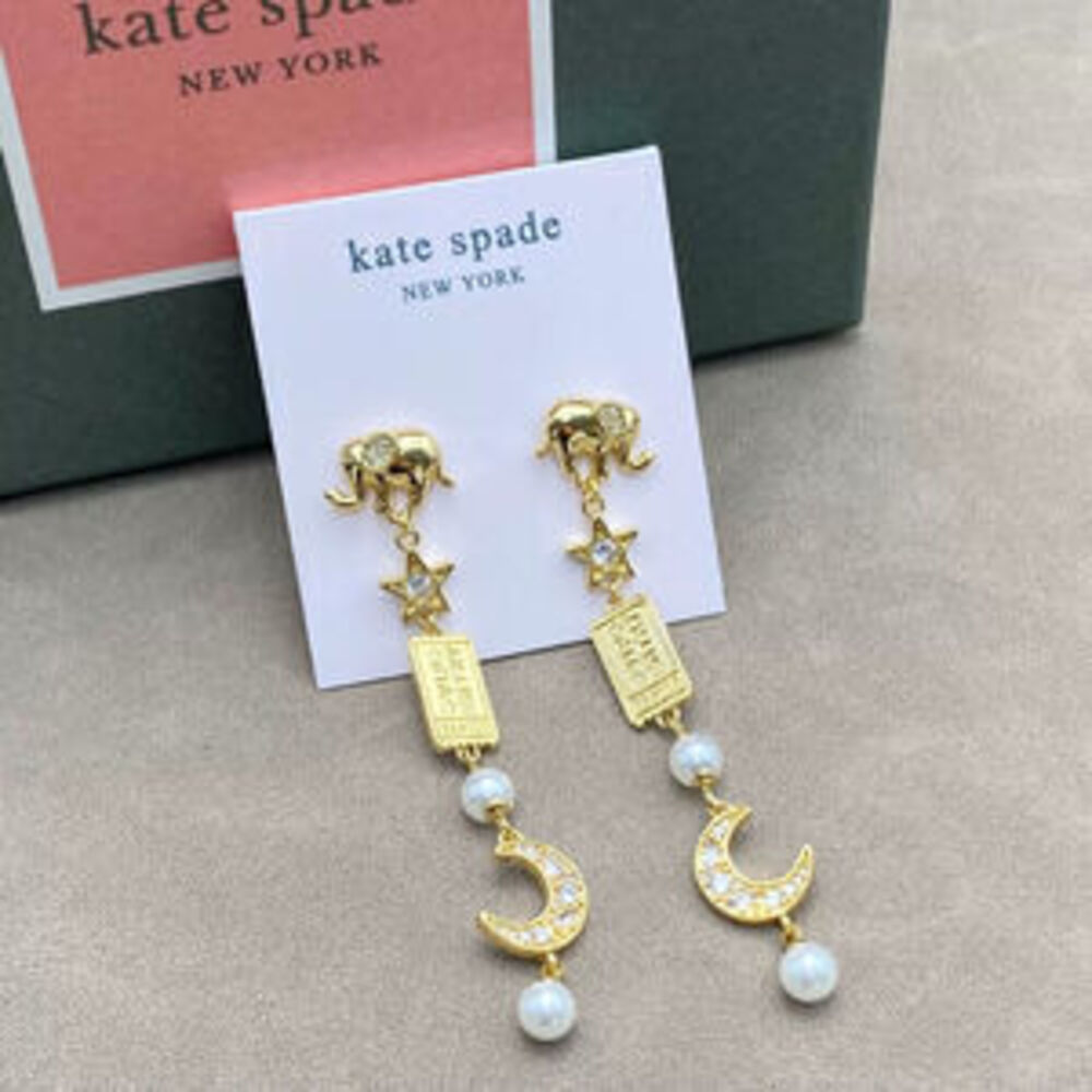 kate spade Star Zircon Pearl Clip On Ear Cuff No Piercing